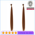 18" Flat Tip Virgin Remy Human Hair Extensions Best Quality Pre-Bonded Hair Brown Silk Straight Thick Hair End Double Drawn